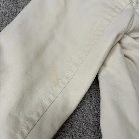 Gap Y2K Creme Trenchcoat 100 Cotton Size XS - Picture 6 of 8
